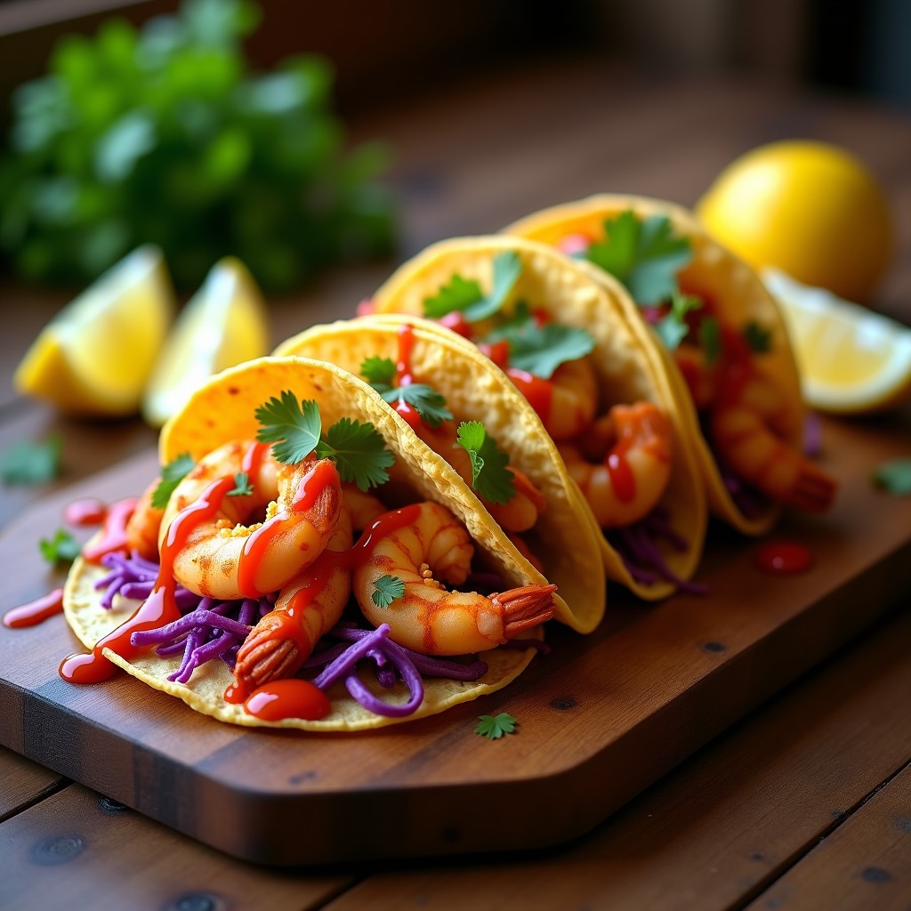 Tacos de Langostinos al Ajillo y Mojo Picón: Receta Canaria en Airfryer y Crujiente