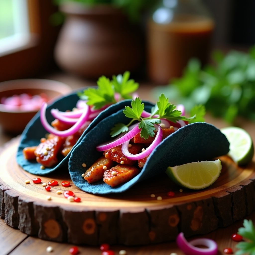 Tacos de Pato al Hoisin y Cebolla Morada: Receta Fusion China-Mexicana en 30 Minutos