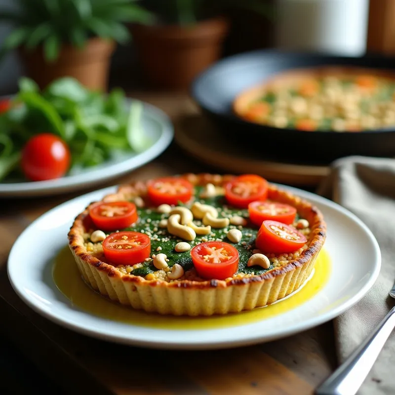 Tarta de Quinoa y Espinacas: Receta Vegana Sin Horno y Alta en Proteína