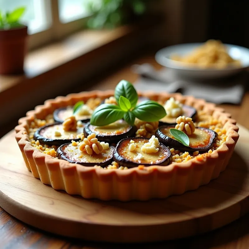 Tarta Salada de Berenjena Ahumada y Quinoa: Receta Sin Gluten y Alta en Proteína