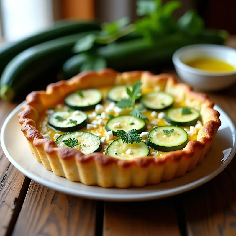 Tarta Salada de Calabacín y Queso Feta: Receta Crujiente en Airfryer en 20 Minutos