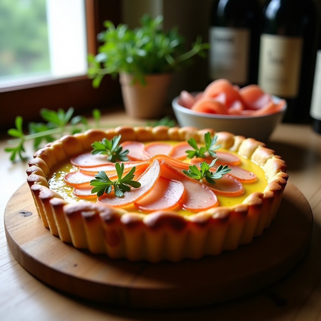 Tarta Salada de Espárragos Blancos y Jamón de Parma: Receta Italiana Sin Gluten en Thermomix