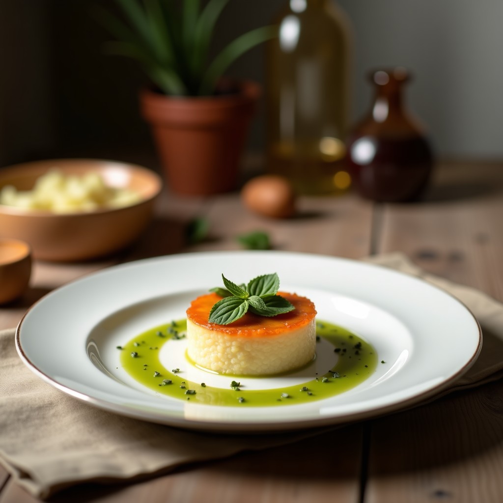 Tartaleta de Base de Almendra y Relleno de Crema de Wasabi: Entrante Japonés Keto