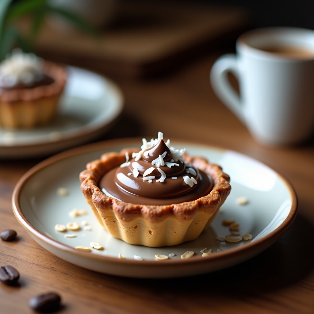 Tartaleta de Café Moka Sin Horno: Receta Fácil y Alta en Proteína para Postre Saludable
