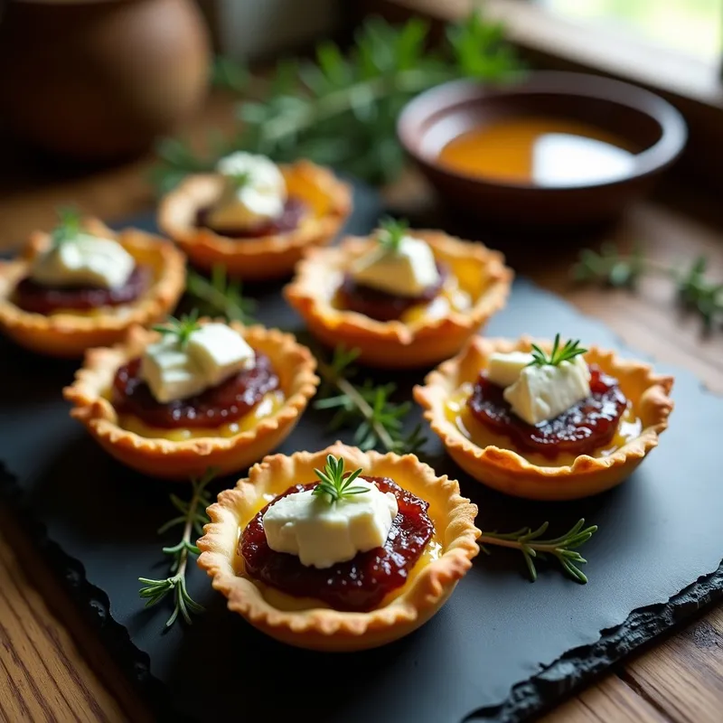 Tartaletas de Cebolla Caramelizada y Queso de Cabra con Miel: Receta Gourmet en 25 Minutos sin Horno
