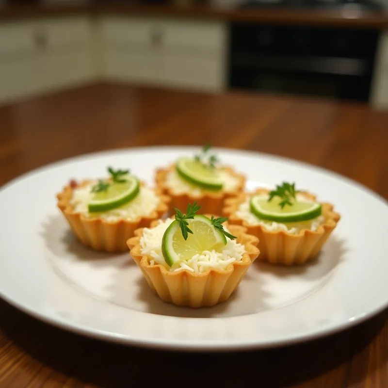 Tartaletas de Coco y Lima: Receta Vegana al Horno Sin Mantequilla