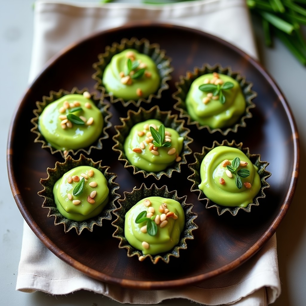 Tartaletas de Algas Nori y Aguacate: Receta Crujiente y Saludable en 15 Minutos