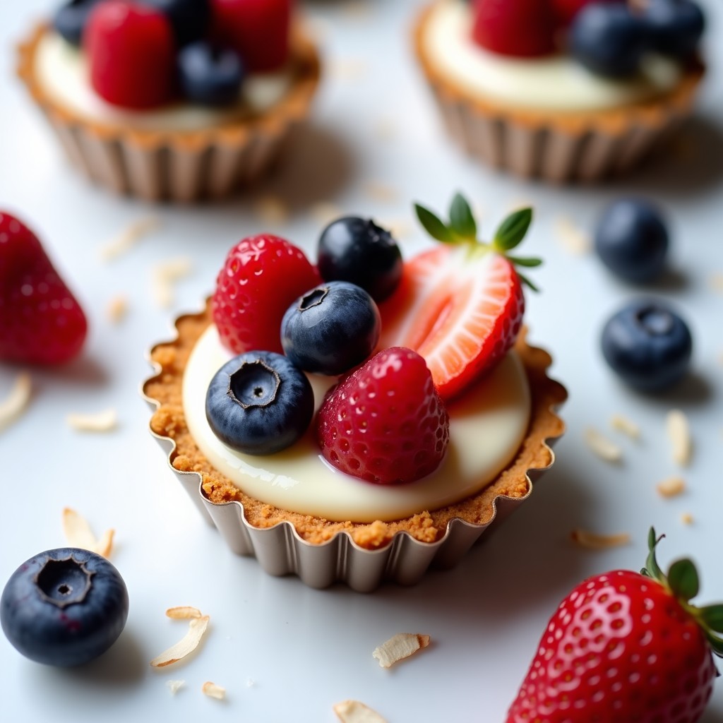 Tartaleta de Queso Vegano de Anacardos y Frutos Rojos: Receta Sin Horno y Sin Azúcar