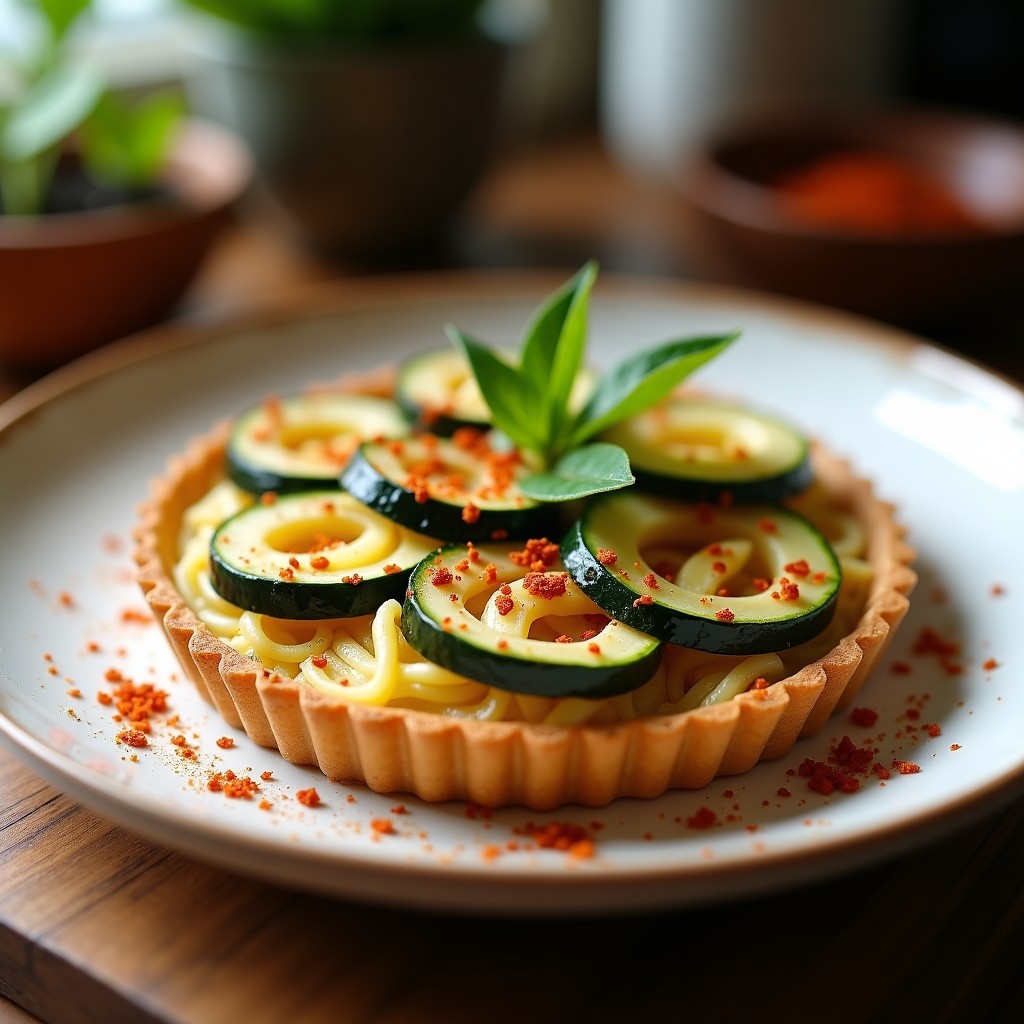 Tartaleta de Quinoa y Calabacín Ahumado: Receta Vegana sin Horno con Toque a Leña
