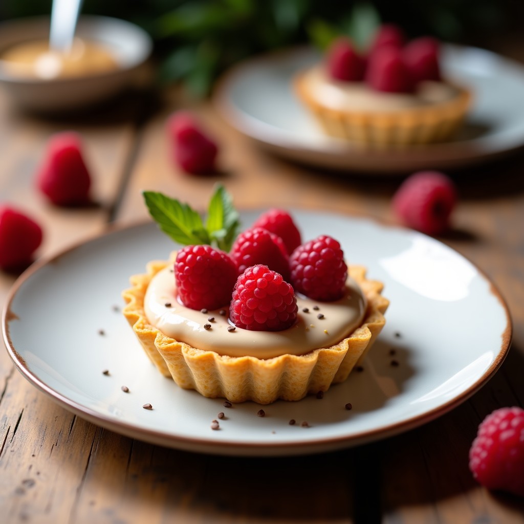 Tartaleta de Quinoa Inflada y Crema de Cacahuete con Frambuesas: Postre Sin Horno y Alto en Proteína