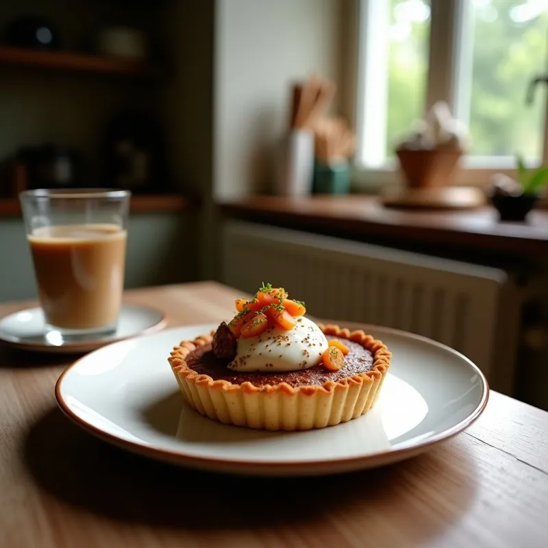 Tartaleta Vegana de Café Moka: Sin Horno y con Toque Italiano