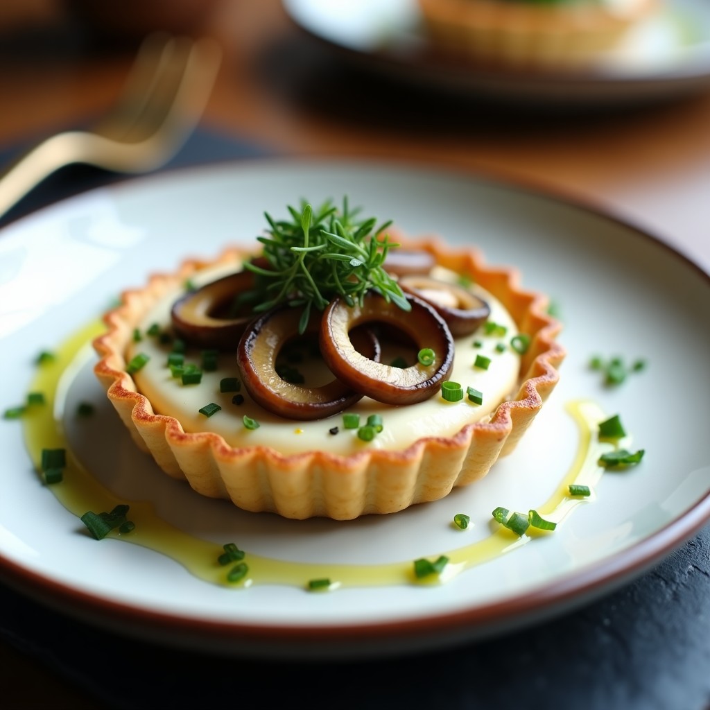 Tartaleta Vegana de Calamar Ahumado y Algas: Receta Gourmet Sin Mariscos en 20 Minutos