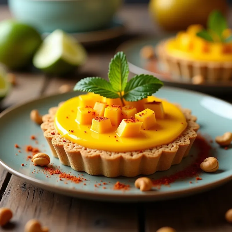 Tartaleta Vegana de Mango, Chile y Lima: Receta Sin Horno y Alta en Vitamina C