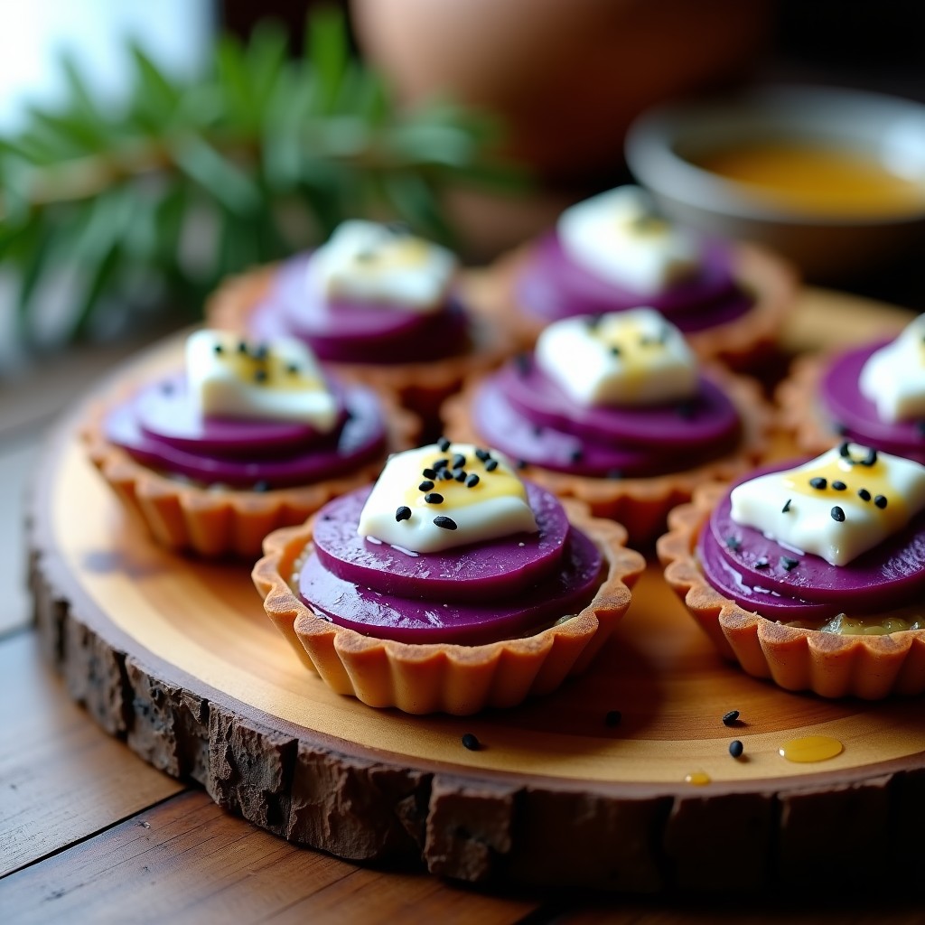 Tartaletas de Batata Morada y Queso de Cabra: Receta en Airfryer con Toque Dulce-Salado