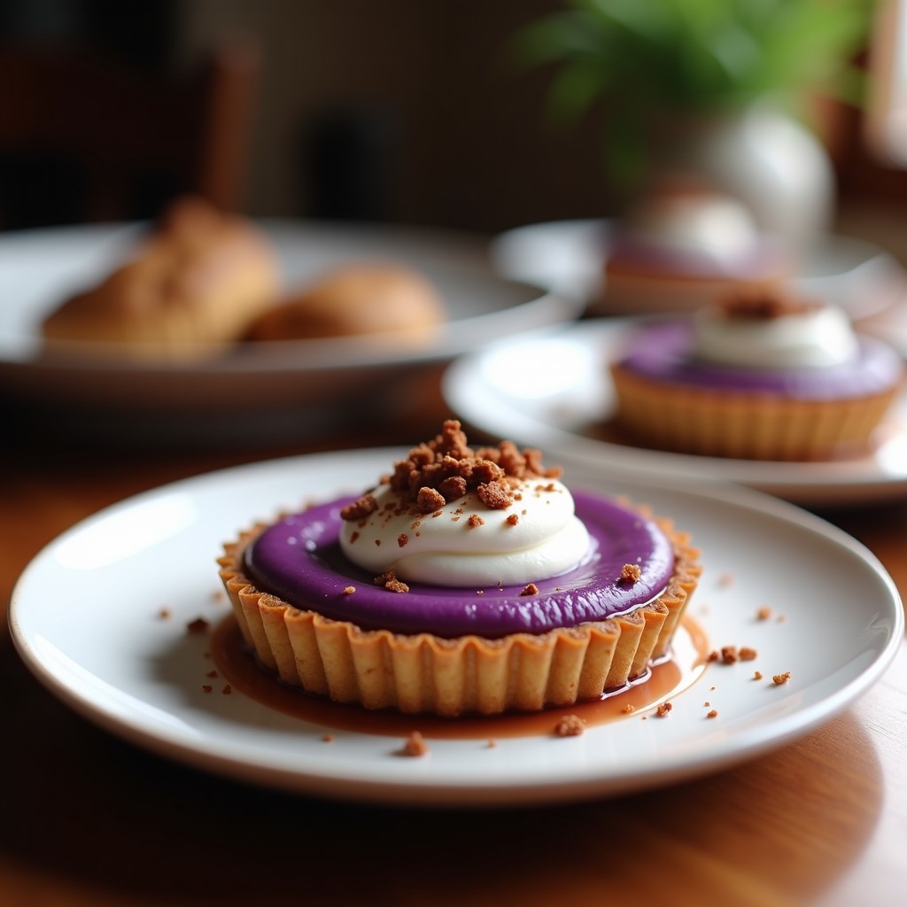 Tartaletas de Boniato Morado y Crema de Cacahuete: Postre Sin Harina en Airfryer