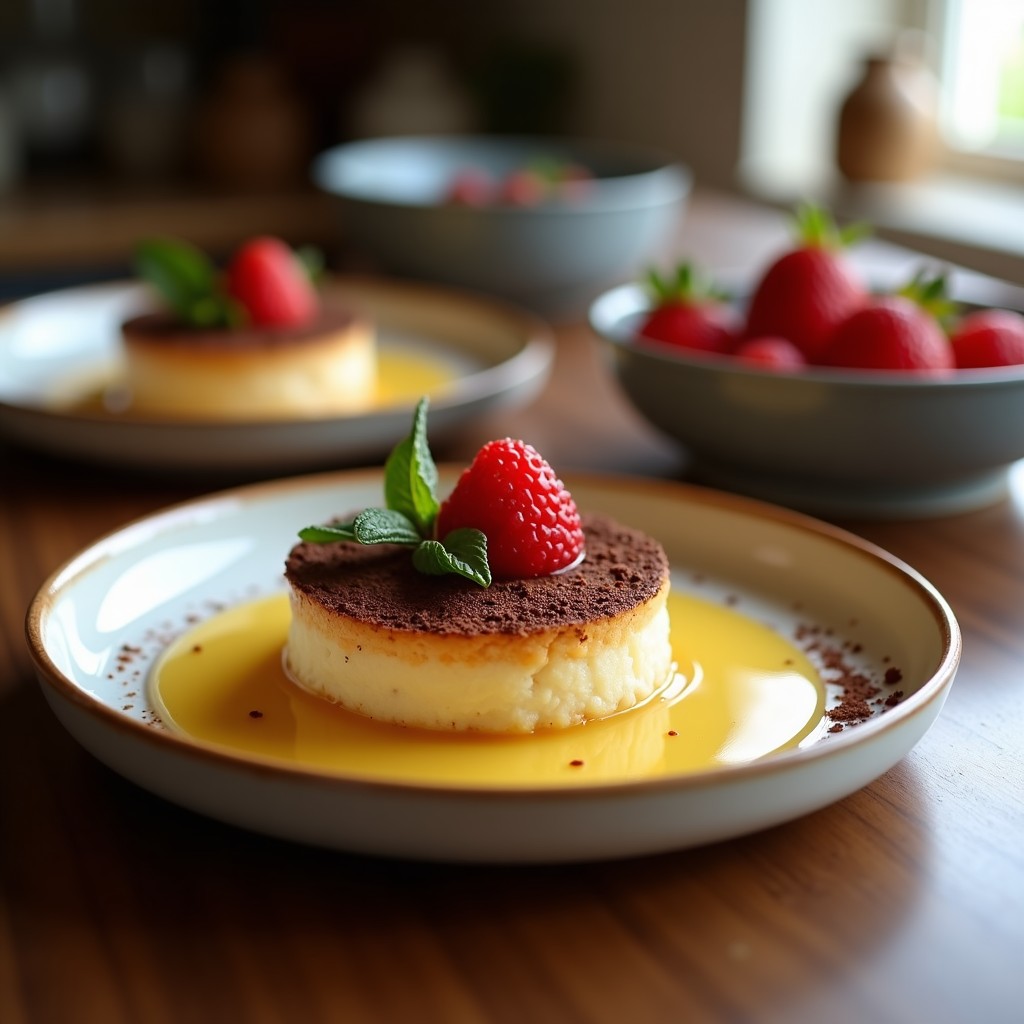 Tartaletas veganas keto de cacao y puré de lentejas negras con topping de frambuesas frescas, servidas en moldes metálicos sobre una tabla de madera oscura. Base crujiente de almendras, relleno cremoso negro y frambuesas rojas vibrantes. Foto en ángulo cenital con luz natural suave.
