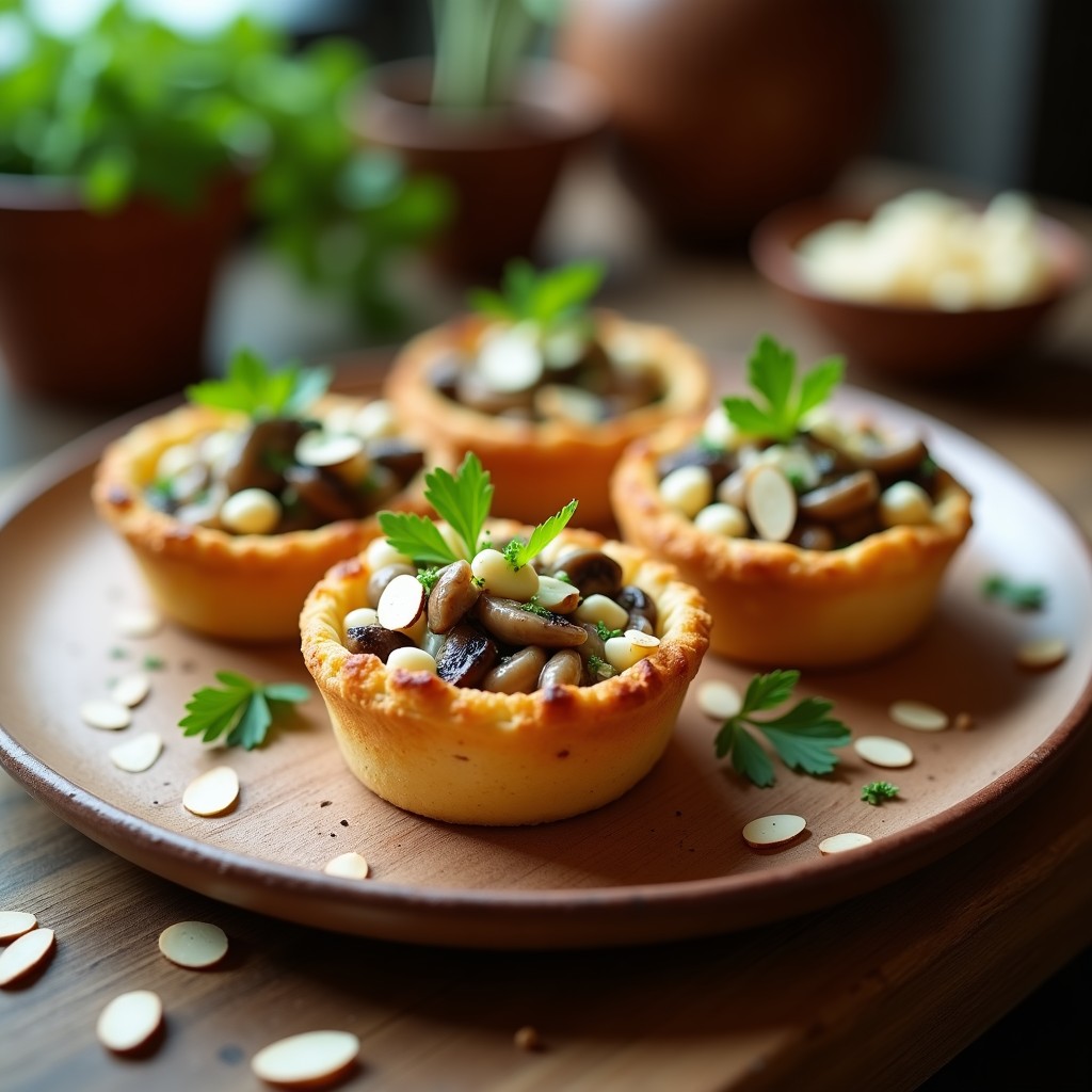 Tartaletas de Champiñones Portobello y Queso de Cabra: Receta en Airfryer con Toque Francés