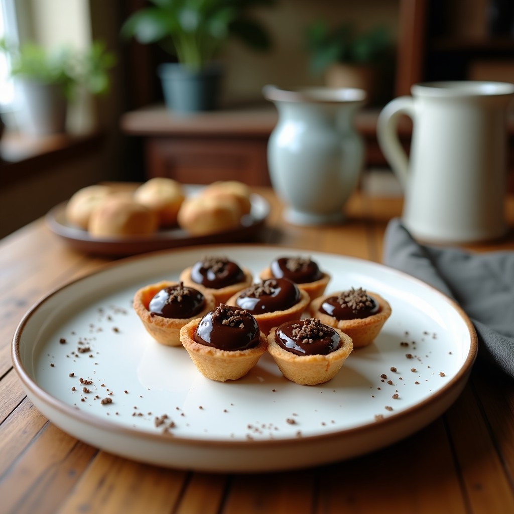 Tartaletas de Chocolate y Aceite de Oliva: Postre Mediterráneo Sin Harina en Airfryer