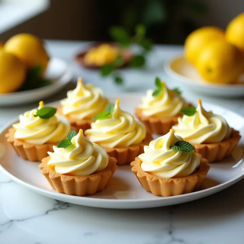 Tartaletas de Crema de Limón y Merengue Italiano: Receta Sin Horno en 25 Minutos