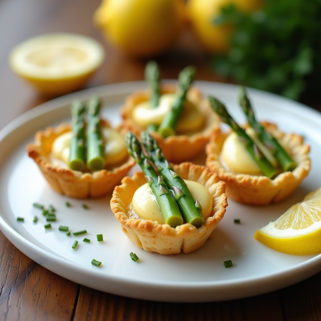 Tartaletas de Espárragos Blancos y Salsa Holandesas: Receta Sin Gluten en 15 Minutos