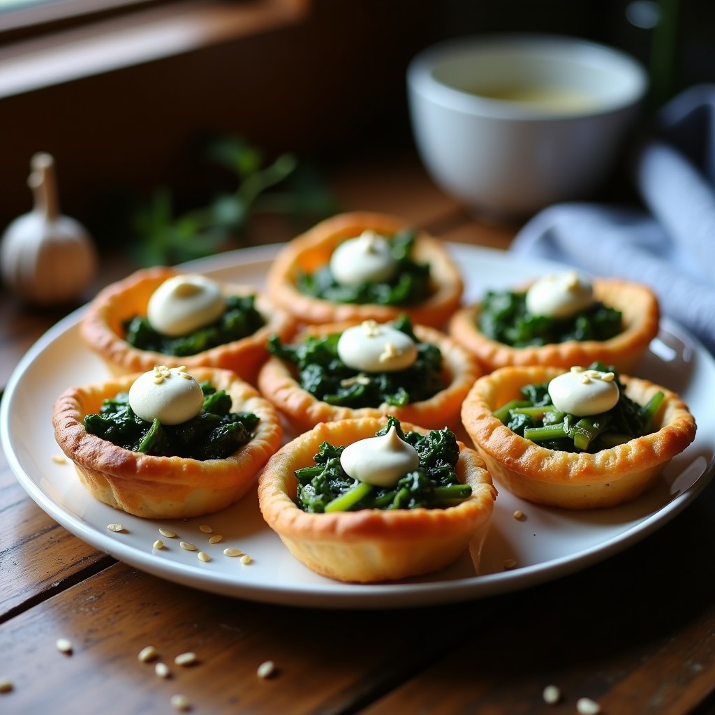 Tartaletas de Kalette y Queso de Anacardo: Receta Belga en Airfryer Sin Gluten y Vegana