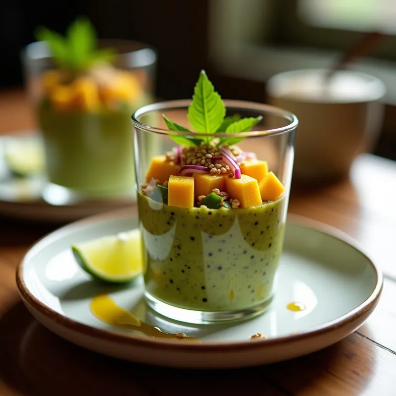 Tartar de Aguacate y Mango con Tofu Ahumado: Receta Vegana Gourmet en 15 Minutos
