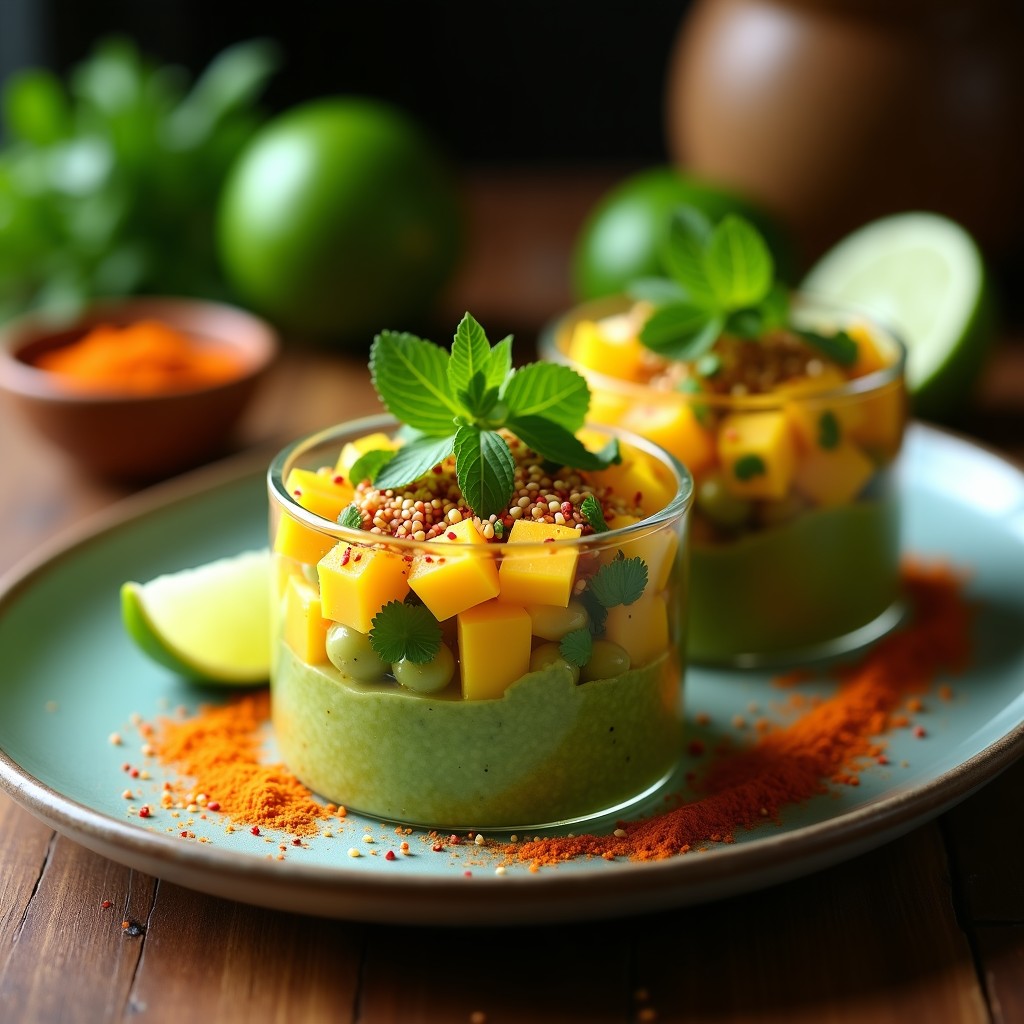 Tartar de Tomate Verde y Mango: Entrante Mexicano con Toque Picante de Chile de Árbol