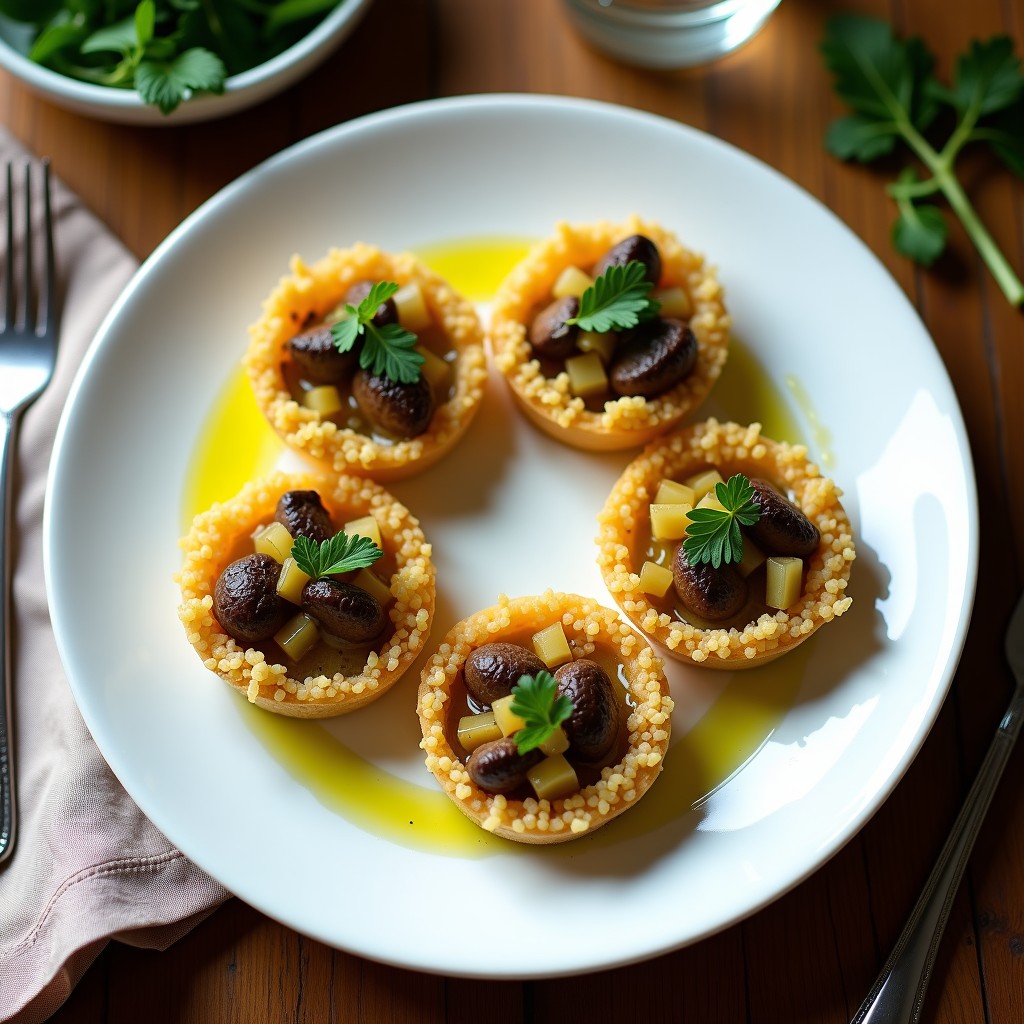 Tarteletas de Quinoa y Puerro: Receta Vegana Sin Horno con Relleno de Champiñones