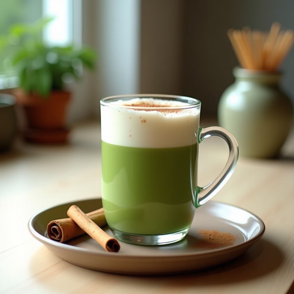 Té Verde Matcha Latte con Leche de Avena: Bebida Energizante Sin Azúcar en 5 Minutos