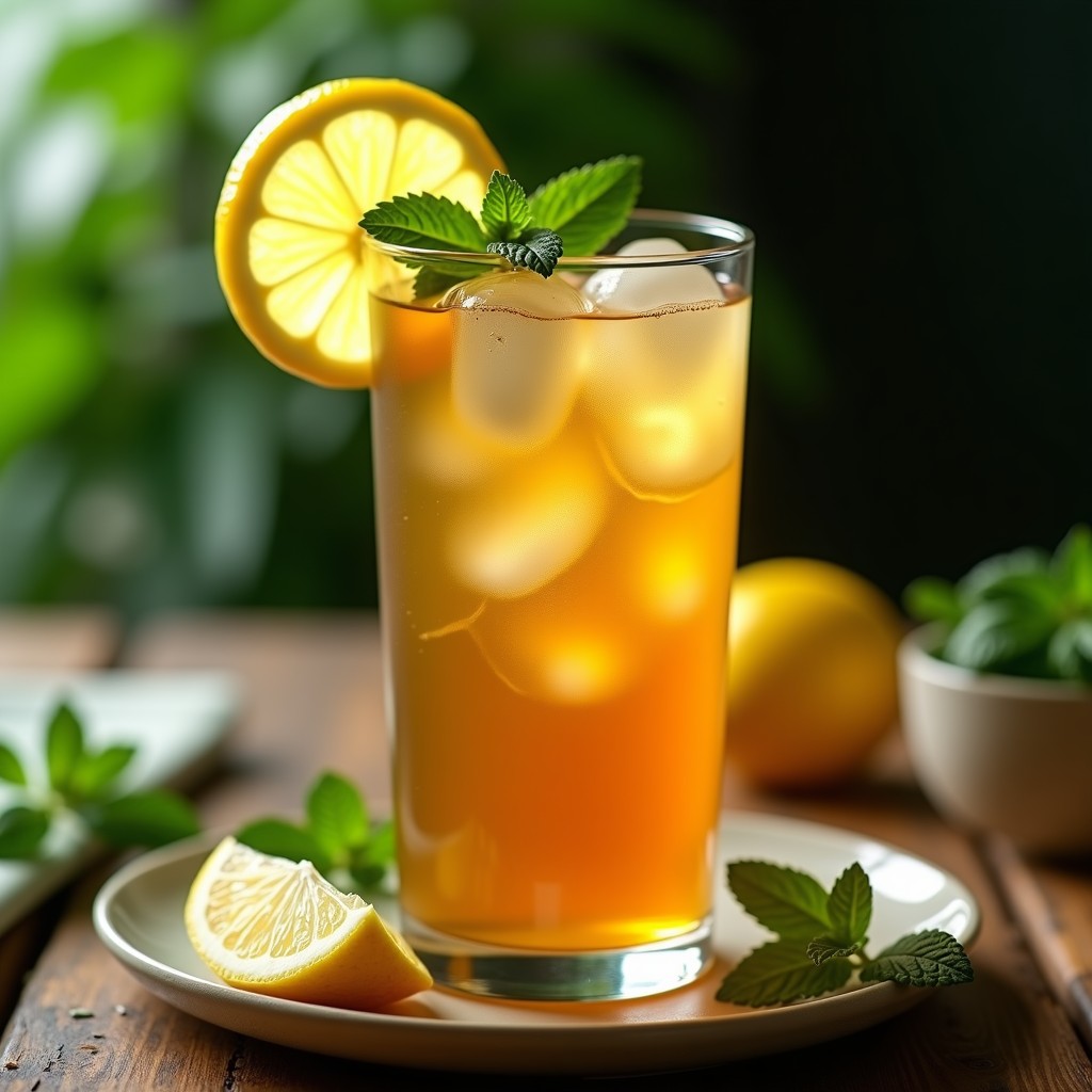 Té Frío de Maté con Limón y Menta: Bebida Argentina Refreshing Sin Azúcar