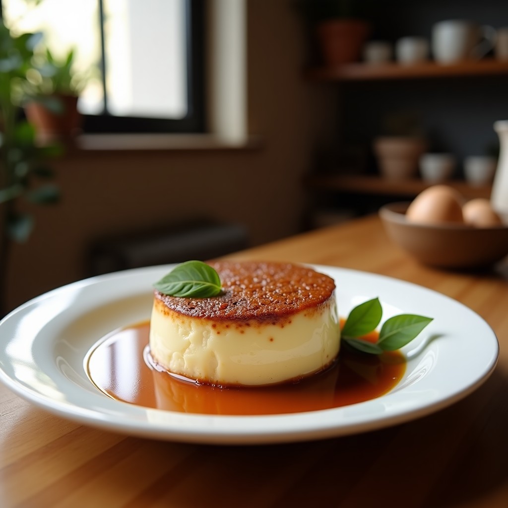 Tiramisú vegano en copa de cristal con capas visibles de bizcocho de almendra empapado en café, crema de queso de anacardos y cacao en polvo espolvoreado. Decorado con semillas de chía y virutas de cacao, sobre fondo rústico de madera.