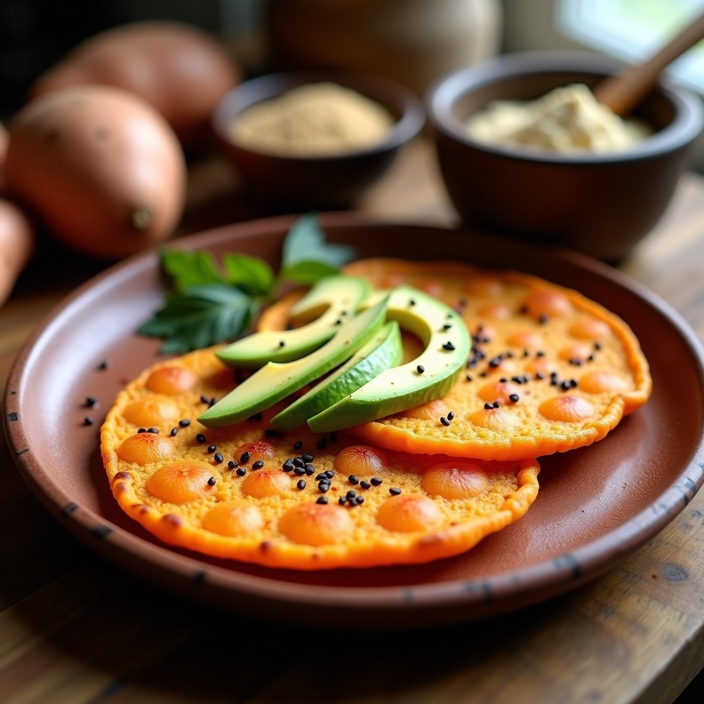 Tortilla de Camote Andino Vegana: Receta Sin Harina y Alta en Fibra en 20 Minutos