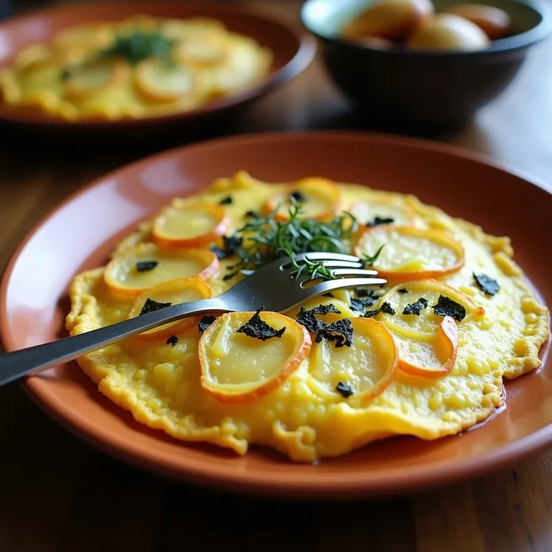 Tortilla Española con Algas Nori: Receta Alta en Omega-3 y Sin Harina