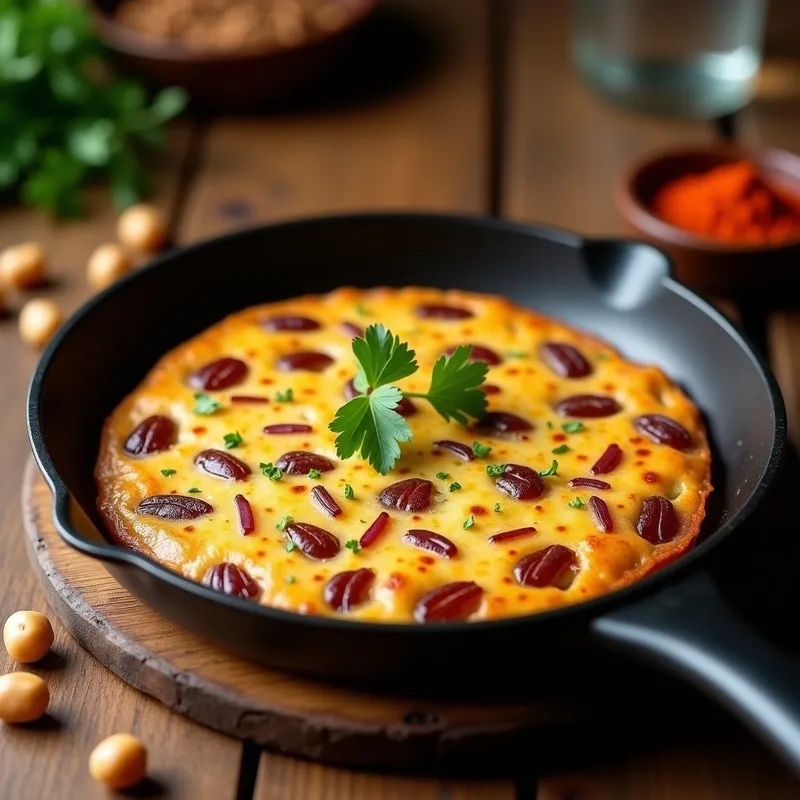 Tortilla Española Vegana de Garbanzos: Receta Sin Huevo y Alta en Proteína
