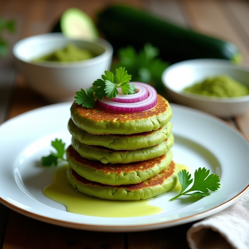Tortitas de Algas Espirulina y Calabacín: Desayuno Detox Sin Gluten