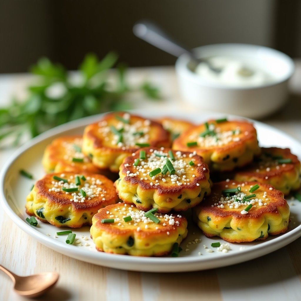 Tortitas de Calabacín y Zucchini: Desayuno Bajo en Carbohidratos en Airfryer