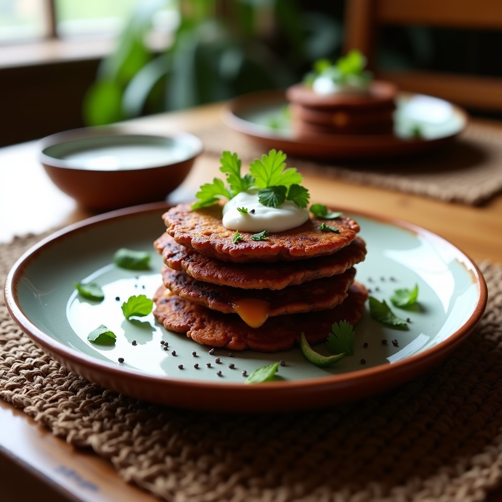 Tortitas de Camote Morado y Queso de Cahuita: Desayuno Sin Gluten con Toque Mexicano