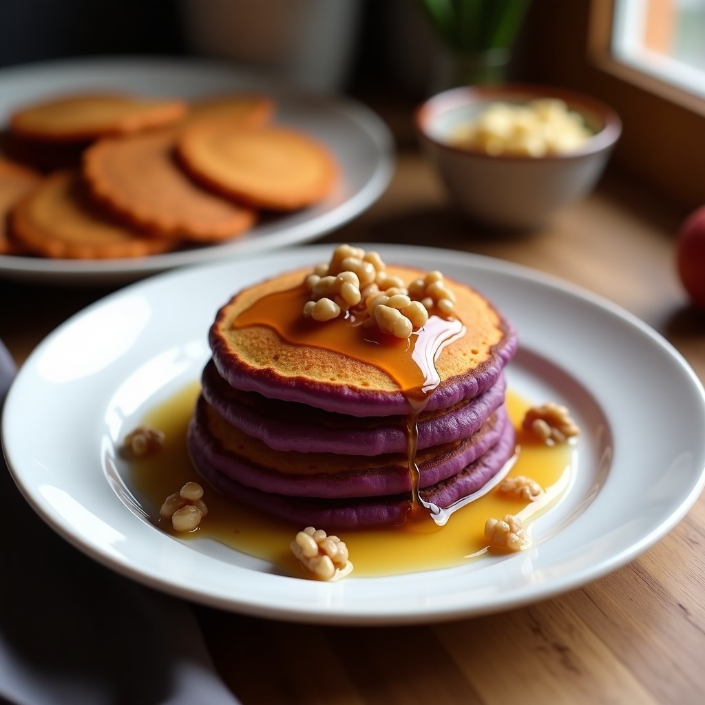 Tortitas de Camote Morado y Semillas de Chía: Receta Sin Harina para Desayuno Energético