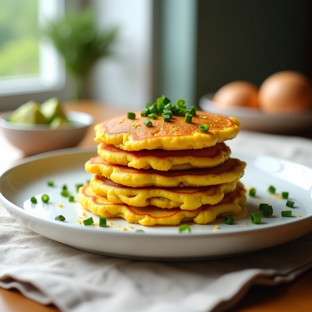Tortitas de Coliflor y Cúrcuma: Desayuno Keto y Antiinflamatorio en 10 Minutos