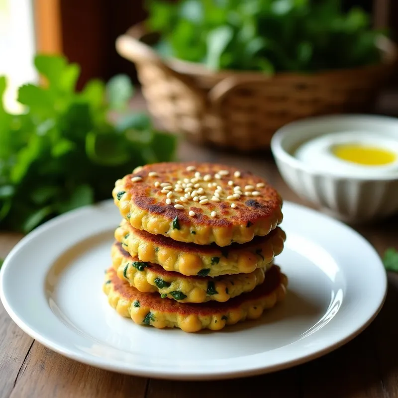 Tortitas de Espinaca y Garbanzo: Receta Vegana Alta en Proteína sin Harina