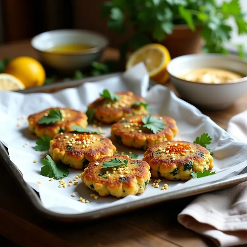 Tortitas de Espinacas y Garbanzos: Receta Vegana Alta en Proteína y Sin Gluten