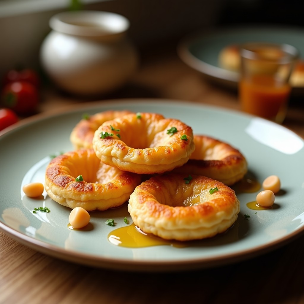 Tortitas de Harina de Sorgo y Higos Frescos: Desayuno Sin Gluten con Miel de Dátiles