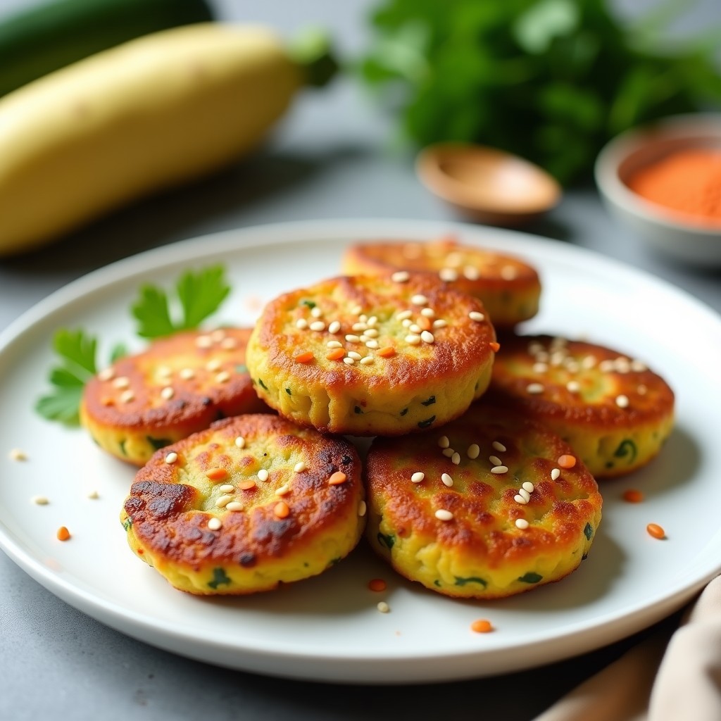 Tortitas de Lentejas Rojas y Calabacín: Receta Sin Huevo en Airfryer para Tupper