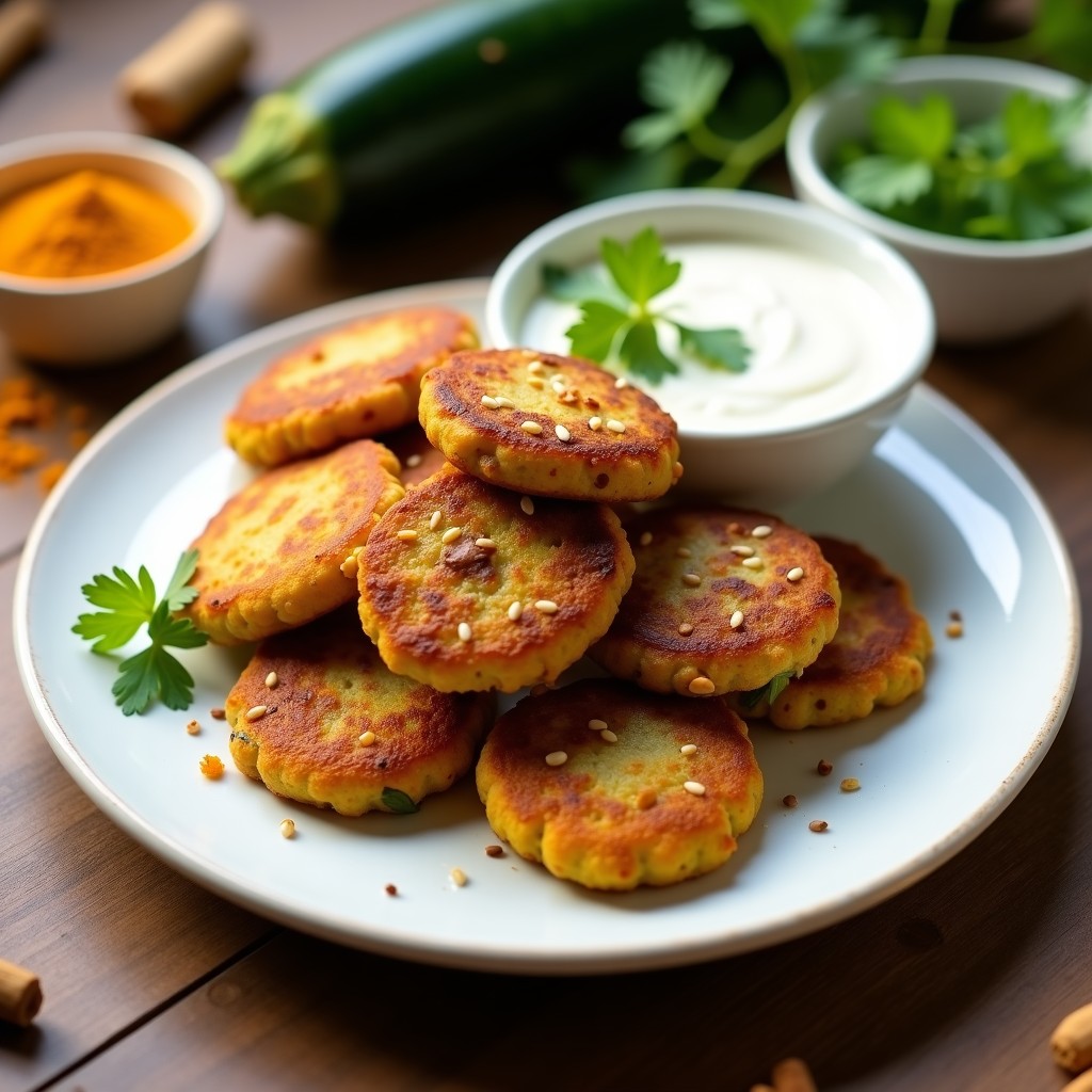 Tortitas de Lentejas Rojas y Calabacín: Desayuno Vegano Sin Gluten y Sin Horno
