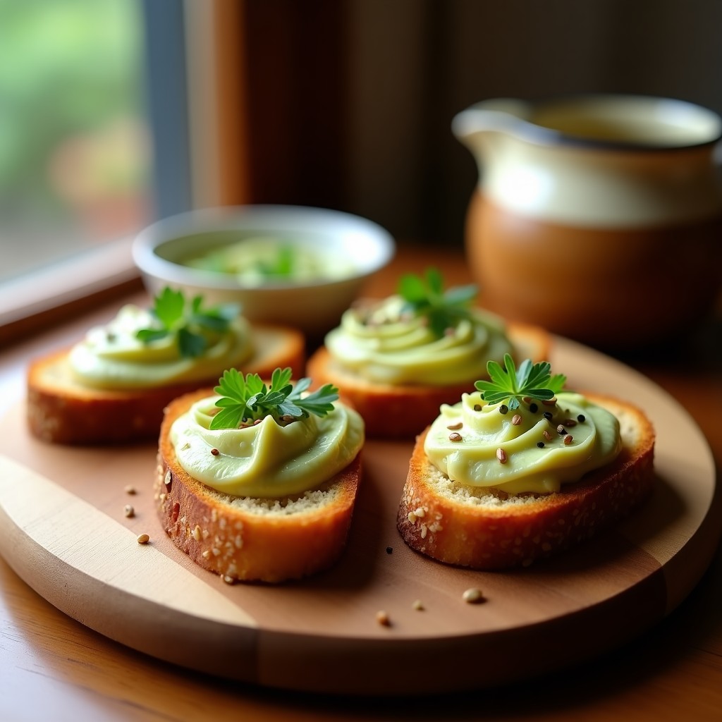 Tostadas de Pan de Altramuz con Paté de Alcachofas y Ajo Negro: Entrante Sin Gluten