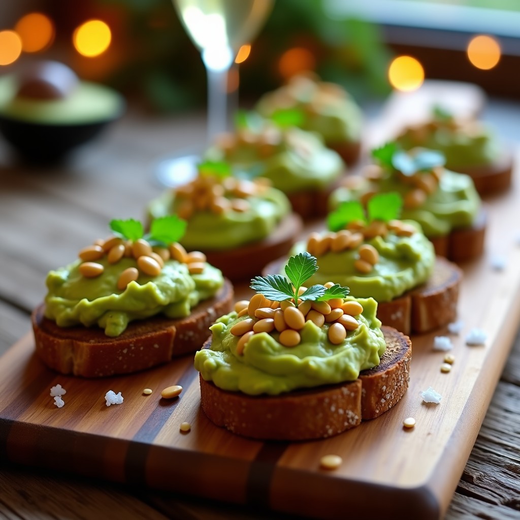 Tostadas de Pan de Centeno con Aguacate y Semillas de Calabaza: Receta Keto para Celebraciones
