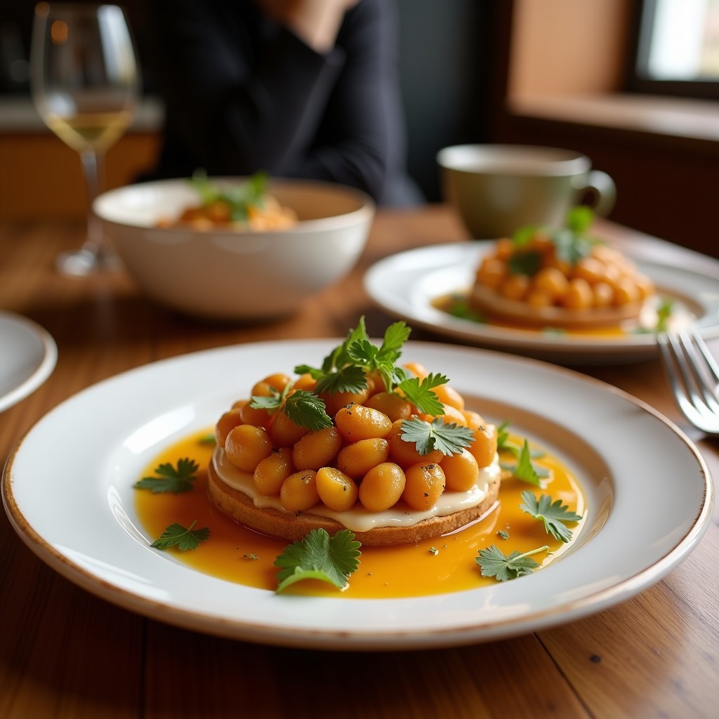 Tostadas de Pan de Centeno con Puré de Garbanzos y Rábano Picante: Receta Sin Gluten y Alta en Fibra