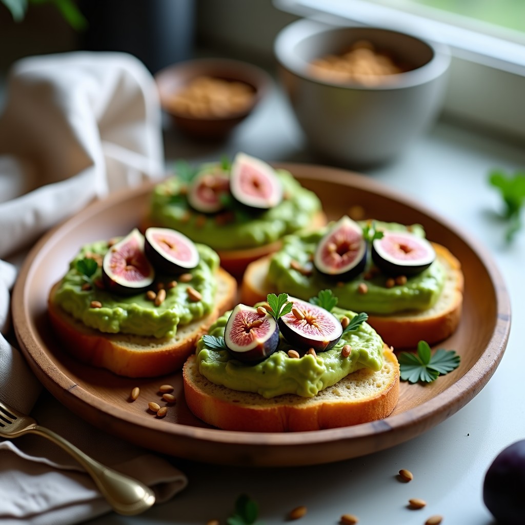 Tostadas de Pan de Maíz con Toppings de Aguacate y Higos: Desayuno Keto y Sin Lactosa