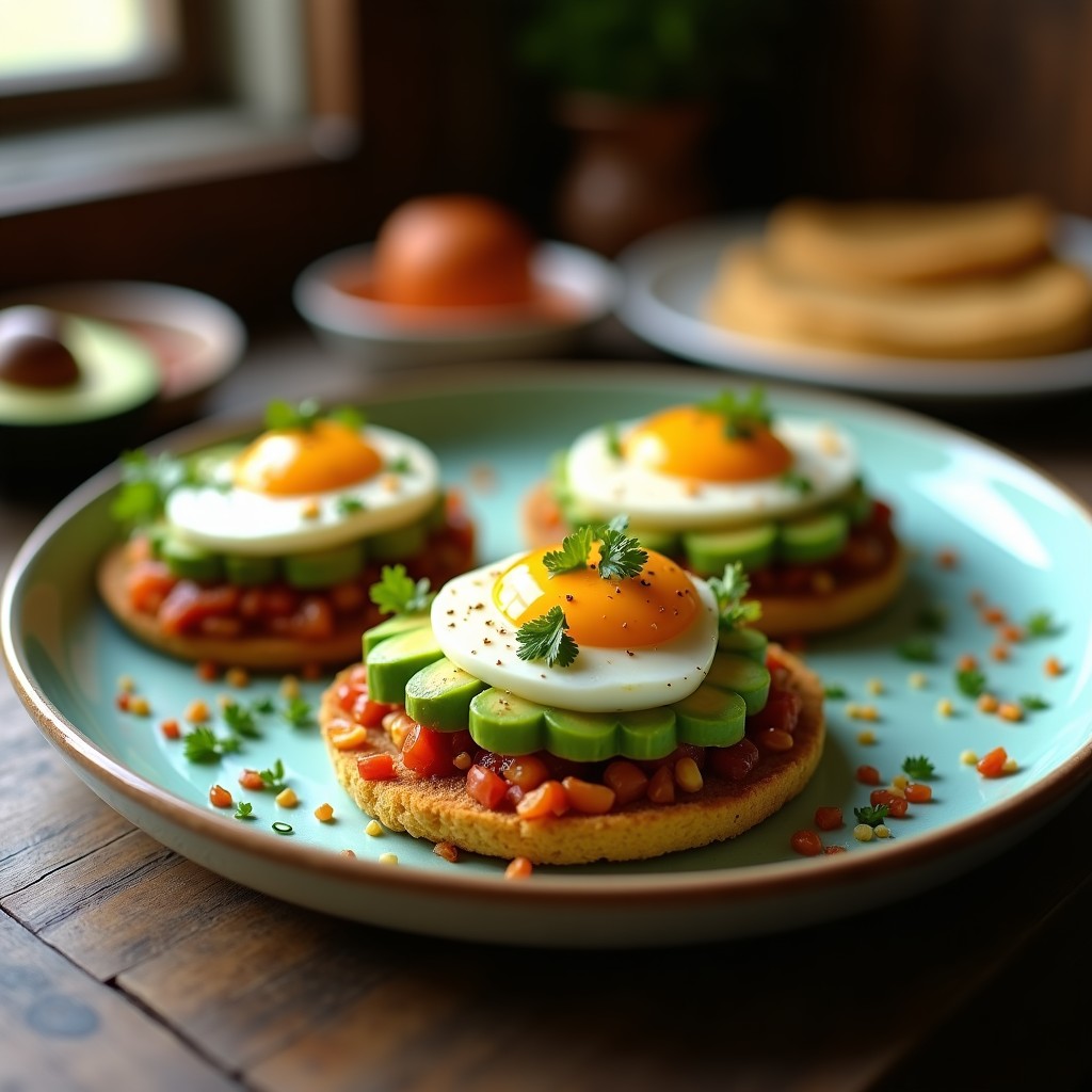 Tostadas de Pan de Millo con Palta y Huevos de Codorniz: Receta Colombiana Gourmet