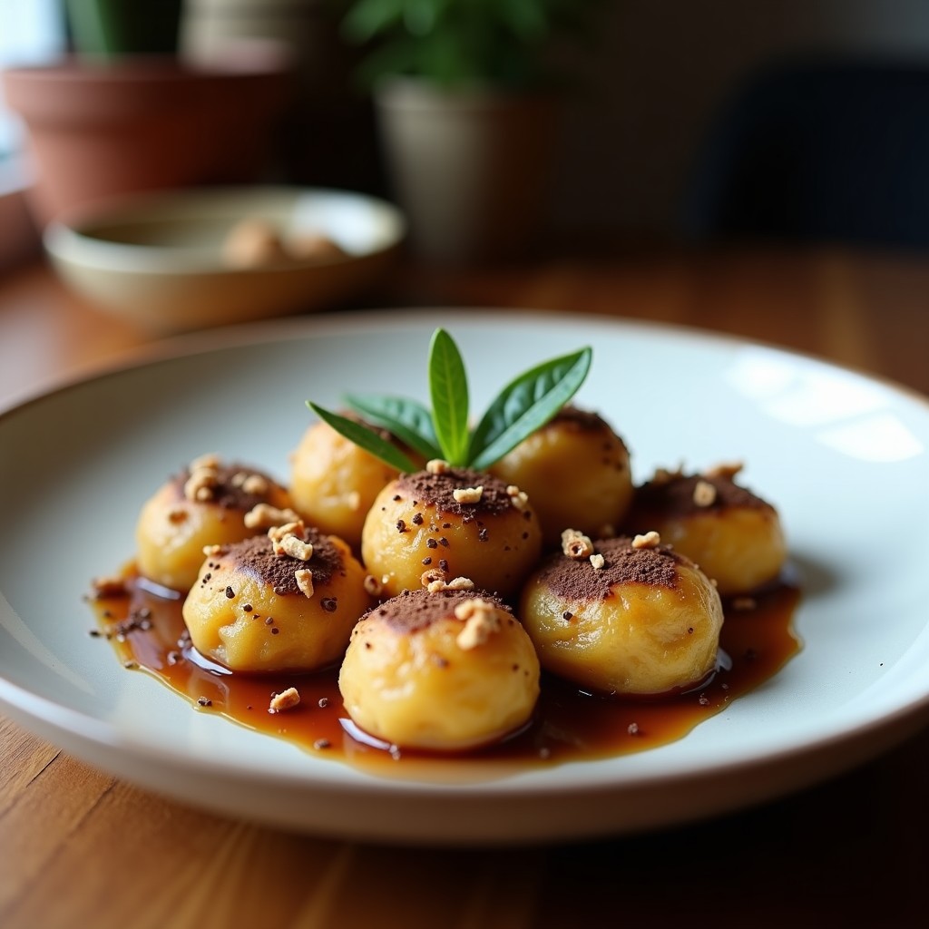 Trufas de Dátiles y Tahini con Cacao en Polvo: Postre Árabe Sin Azúcar